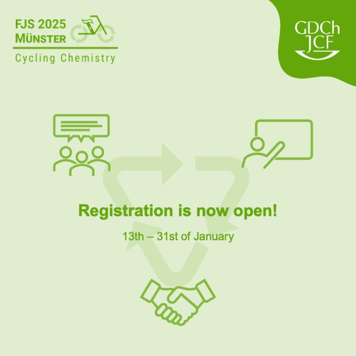 🌱Registration is now open🌱

If you'd like to attend the FJS 2025, you can now register via our website (link in bio). Registration will be open until the 31th of January.

⚠️Please note, the abstract submission registration is extended and open until the 31th of January ⚠️
#fjs