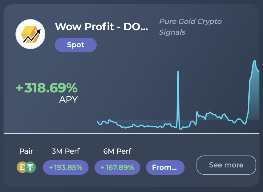 UpBots's tweet image. One of the freshly loaded Algobot: Wow Profit dedicated to $DOGE is trending on UpBots.

It is providing a high APY of 318% which is way more than the returns of many trending AI Agents or the #DeFAI narratives.

Farm out now or FOMO in later 👀