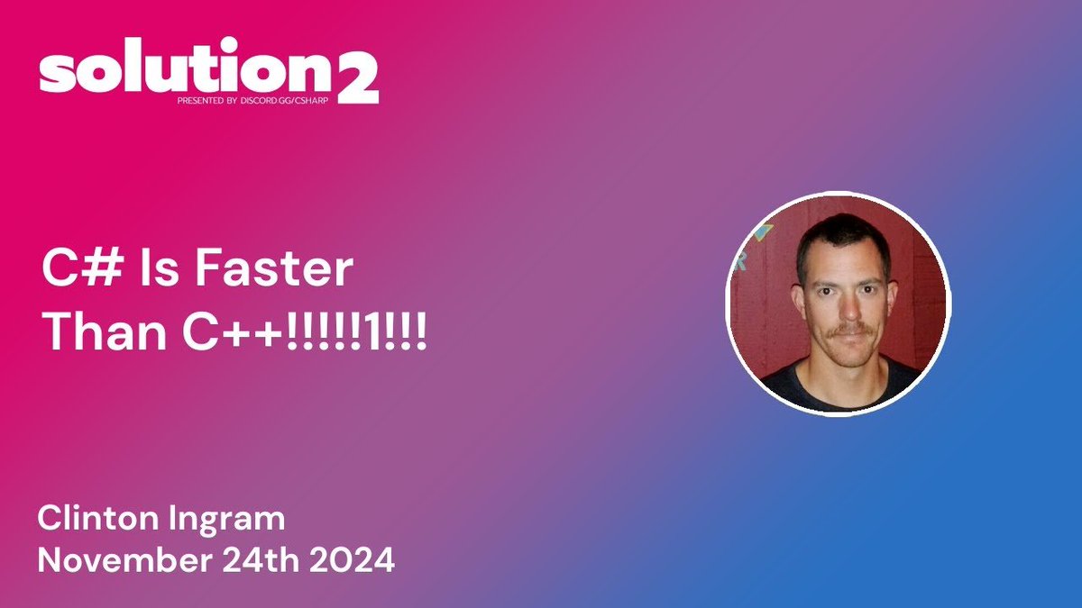 Modern .NET is full of performance features. In today's .NET Foundation's Solutiion2 session replay, we explore how .NET's runtime, libraries, and tools compare to C/C++. 🎥 msft.it/6010oFXZw