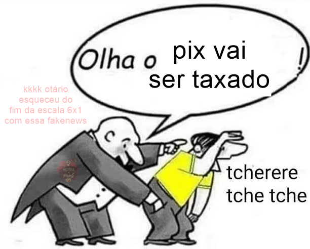 HistoriaNoPaint's tweet photo. enquanto o pessoal cai na cortina de fumaça que o pix vai ser taxado todo mundo esqueceu do FIM da escala 6x1... https://t.co/QnqSz6nt80
