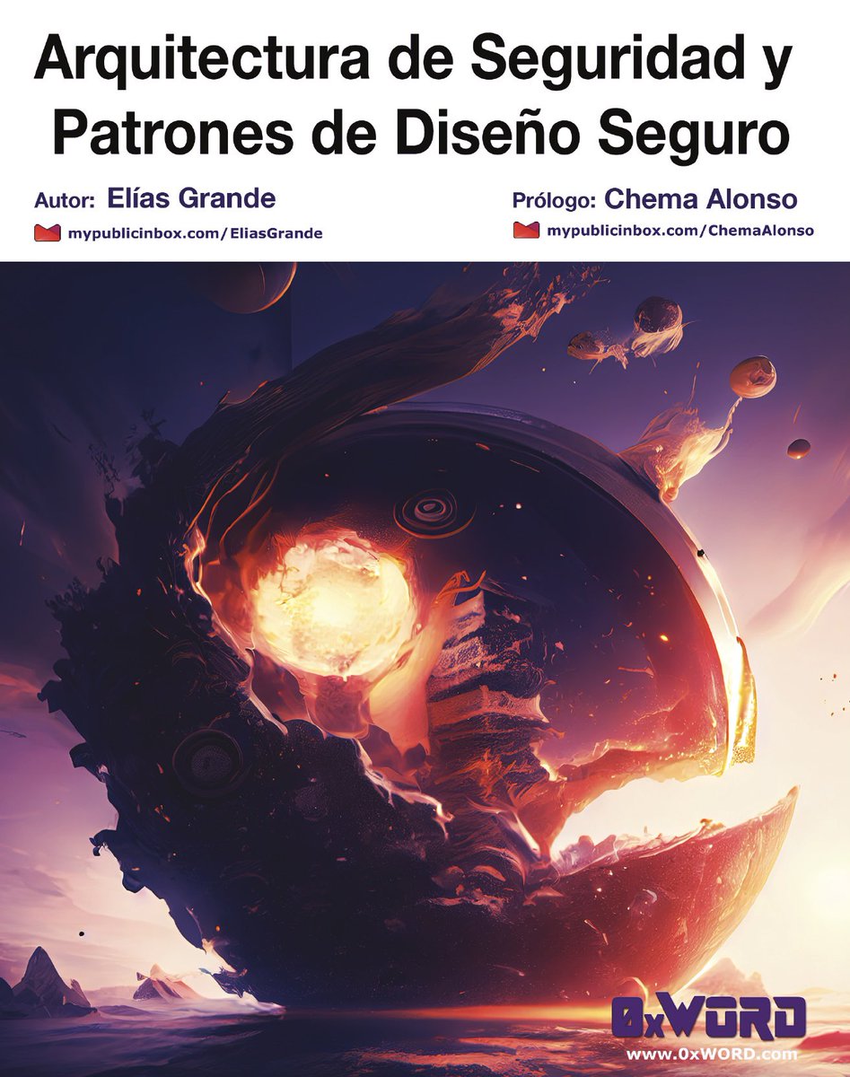 3grander's tweet image. ¡Ya está a la venta mi nuevo libro “Arquitectura de Seguridad y Patrones de Diseño Seguro”!

+Info en la web de la Editorial @0xWORD: 0xword.com/es/libros/240-…

#CyberSecurity #Architecture #DesignPatterns #Microservices #IoT #Book