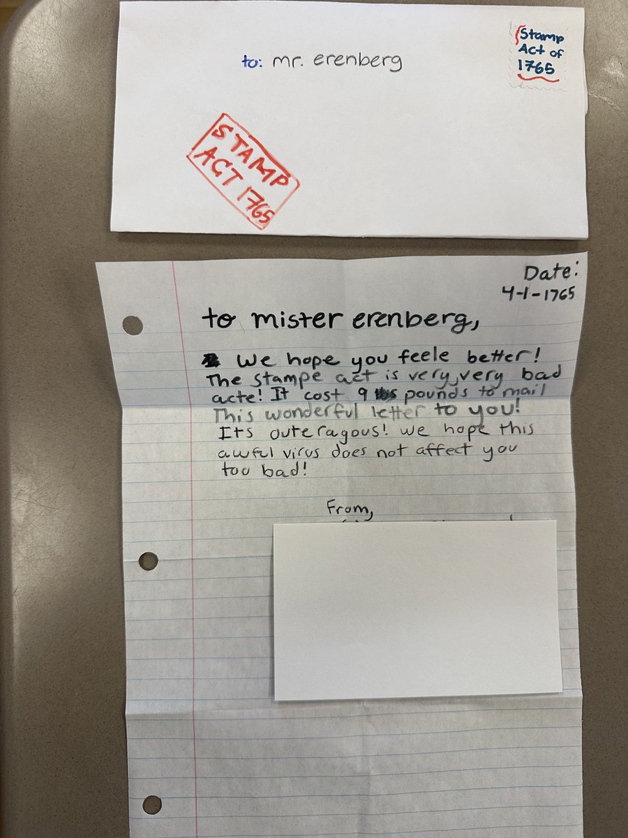 Brett Erenberg (@bretterenberg) on Twitter photo What a wonderful way for a history teacher to be welcomed back to class after two days with a nasty virus. (I think they are intentionally trying some non-standard “colonial” spelling. I certainly hope so! 😂) <a href="/ValhallaSchools/">Valhalla Vikings</a> What a wonderful way for a history teacher to be welcomed back to class after two days with a nasty virus. (I think they are intentionally trying some non-standard “colonial” spelling. I certainly hope so! 😂) <a href="/ValhallaSchools/">Valhalla Vikings</a>