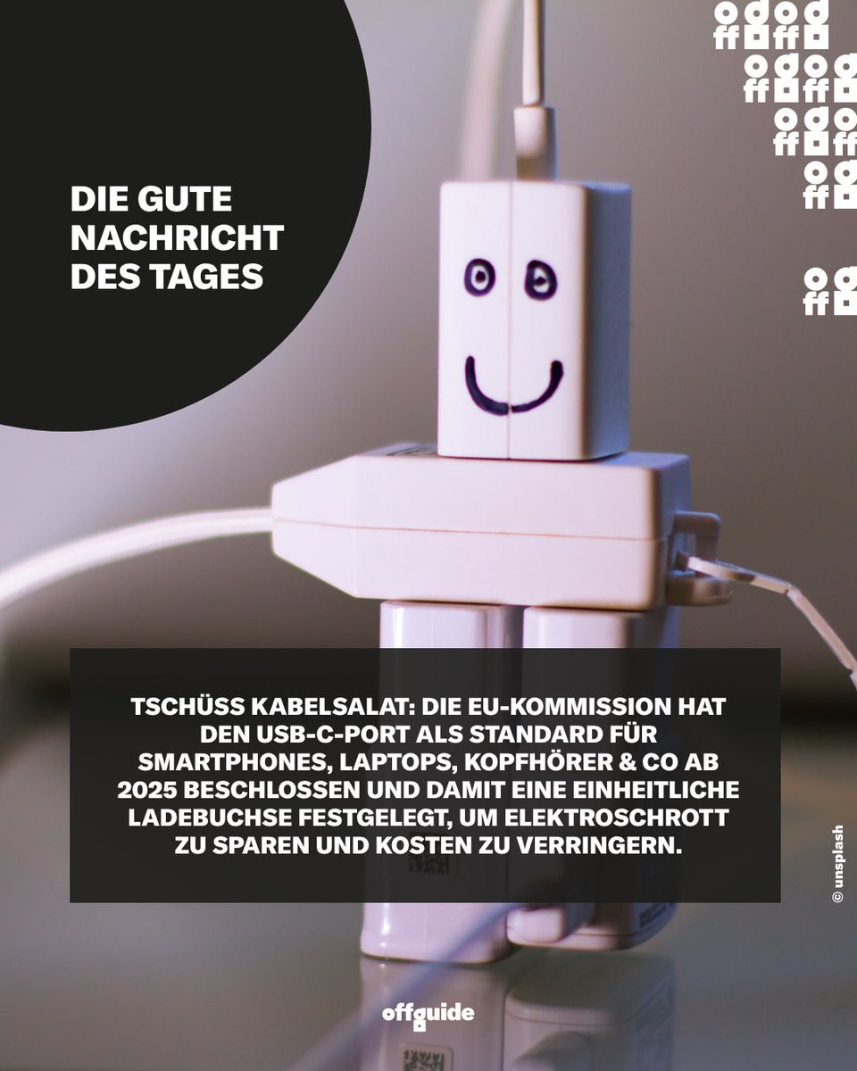 offguide's tweet image. Ein Kabel für alle Geräte – endlich! 📱 💻 🎧
#kabelsalat #usb-c-port #offguide