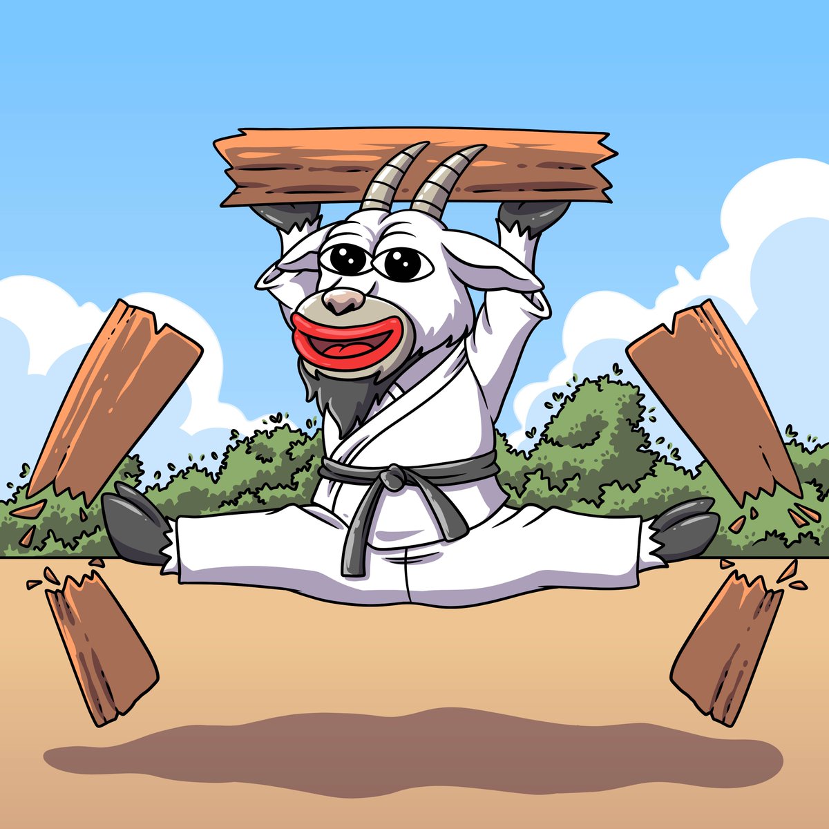 GoatyOnSolana's tweet photo. Karate Goaty 🐐🥋 breaking boards and breaking limits! Discipline, strength, and precision—just like our moves in the crypto market. 💥💎

#solanamemecoin #solana #memecoin #1000xgem #Moon #Goaty https://t.co/NsRTdh23qi