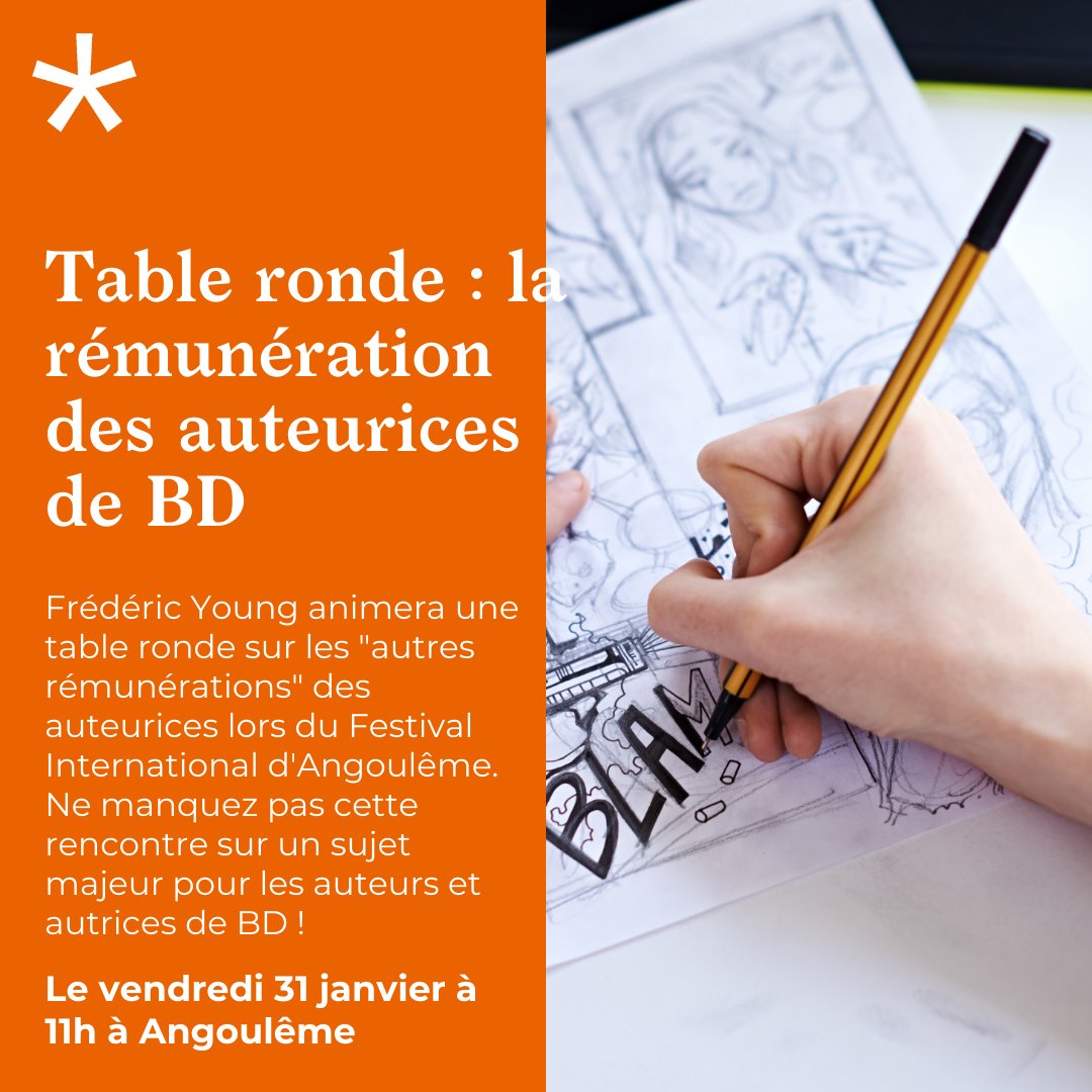 Scam_Be's tweet image. [#BD]
Frédéric Young, Délégué général de la @Scam_Be animera une table ronde sur : 𝐿𝑒𝑠 "𝑎𝑢𝑡𝑟𝑒𝑠 𝑟𝑒́𝑚𝑢𝑛𝑒́𝑟𝑎𝑡𝑖𝑜𝑛𝑠" 𝑑𝑒𝑠 𝑎𝑢𝑡𝑒𝑢𝑟𝑖𝑐𝑒𝑠, 𝑚𝑖𝑟𝑎𝑔𝑒𝑠 𝑜𝑢 𝑜𝑝𝑝𝑜𝑟𝑡𝑢𝑛𝑖𝑡𝑒́𝑠 𝑚𝑒́𝑐𝑜𝑛𝑛𝑢𝑒𝑠 ? le 31/01 à Angoulême
👉scam.be/fr/agenda/ecri…