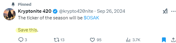 Dinarian888's tweet photo. 🚀 Will #Devcon2025 Launch $OSAK into $SHIB Status? I’m calling it— @OsakaProtocol  could really be the next $SHIB sending thousands into crypto millionaire status! 

Here’s why: 👇

🔑 Key Takeaways:

🌐 Decentralization reborn
💧 Same liquidity added as $SHIB
📜 Same contract and supply model as #SHIB
🎁 Airdrop for SHIB missors
🔥 50% of $OSAK & LP sent to @RyoshiResearch (SHIB Deployer Wallet Verified see below screenshot)

DYOR and see for yourself—big things are on the horizon! 🌌💰 #Crypto #OSAK