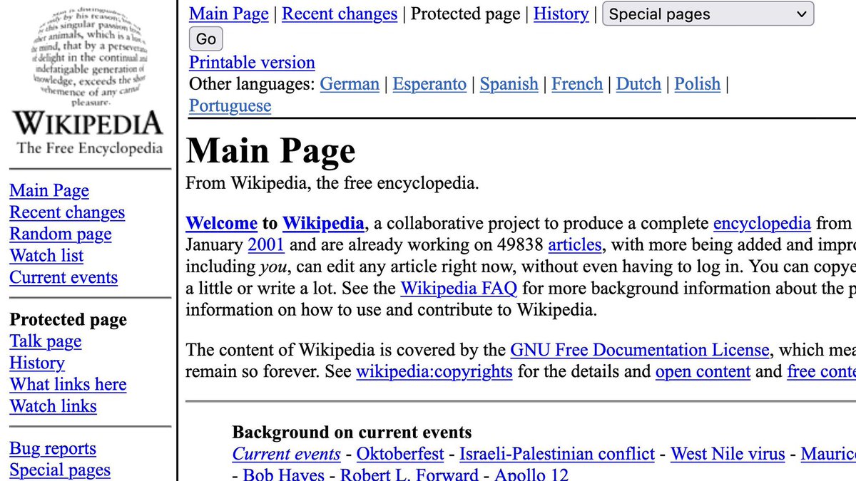 في مثل هذا اليوم من عام 2001، تم إجراء أول تعديل على ويكيبيديا <a href="/Wikipedia/">Wikipedia</a> .