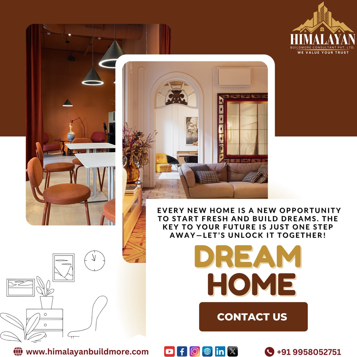HimalayanBMore's tweet photo. our dream home isn’t just a place; it’s a new beginning. Embrace the opportunities waiting for you in every square foot. 🏠💫"
𝐇𝐢𝐦𝐚𝐥𝐚𝐲𝐚𝐧 - 𝐖𝐞 𝐕𝐚𝐥𝐮𝐞 𝐘𝐨𝐮𝐫 𝐓𝐫𝐮𝐬𝐭!
📱 +𝟗𝟏 𝟗𝟗𝟓𝟖𝟎 𝟓𝟐𝟕𝟓𝟏
.
.
#himalayanbuildmore #NewOpportunities2025 #LuxuryLiving https://t.co/x1mLDfMbF3