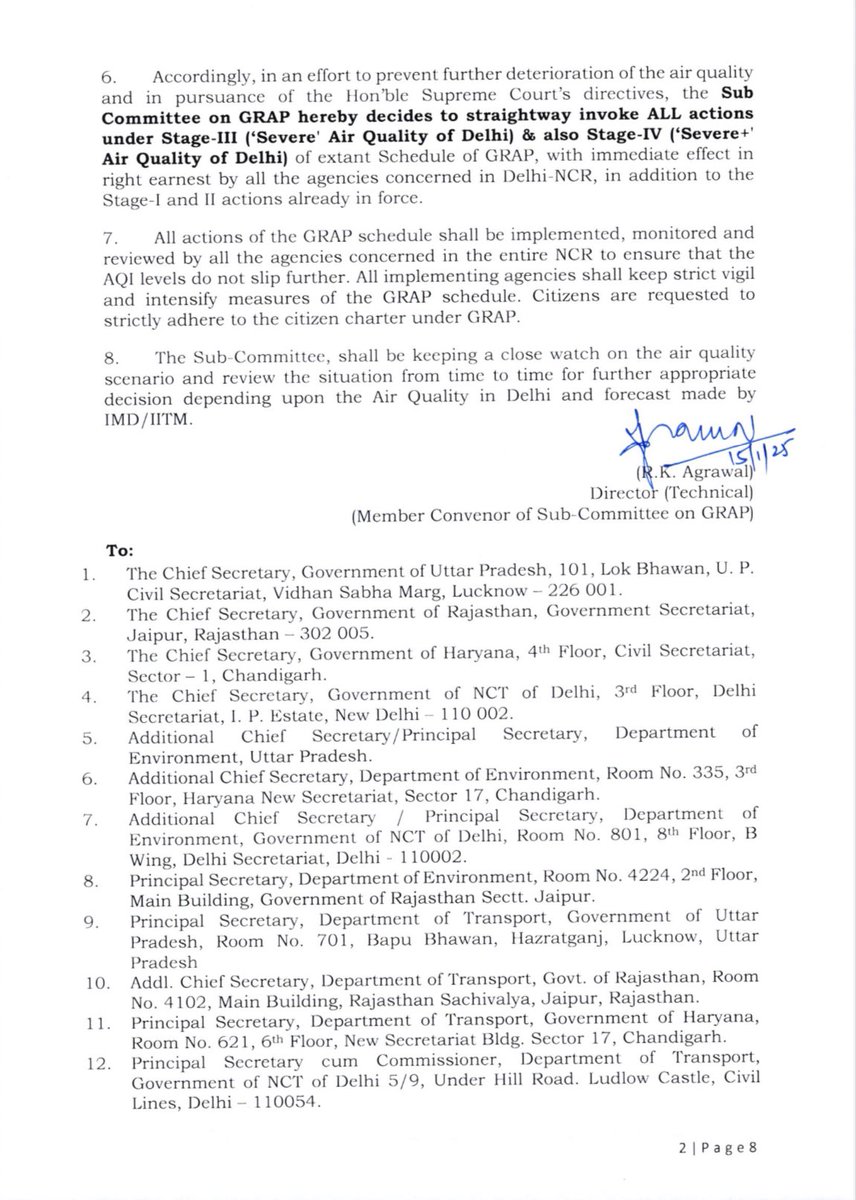 CAQM_Official's tweet image. CAQM Sub-Committee on GRAP invokes all actions under both Stages III &amp;amp; IV of revised GRAP in the entire NCR, with immediate effect.

For more details, visit: caqm.nic.in