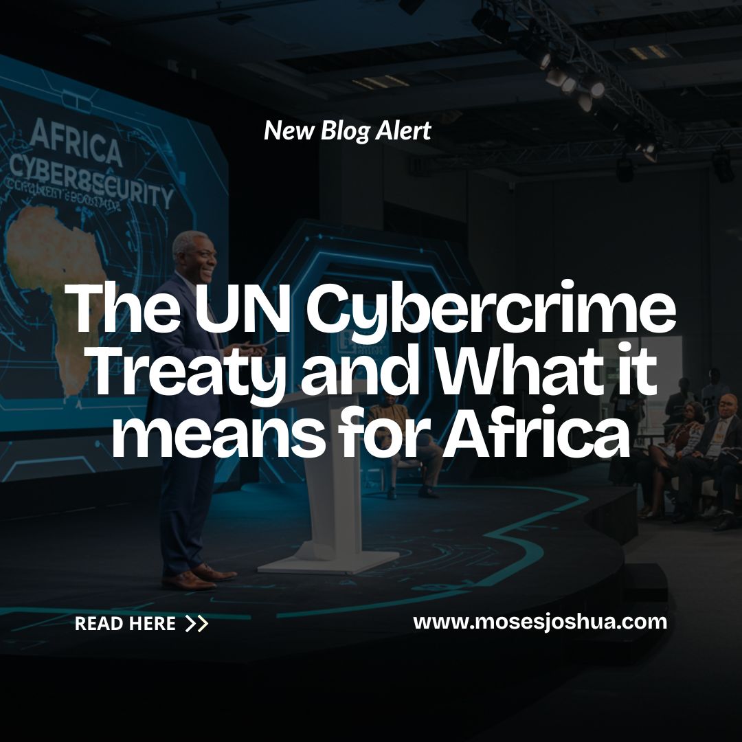 #Cybercrime is on the rise, and Africa faces unique challenges in its #digitaltransformation. Can the #UNCybercrimeTreaty strengthen #cybersecurity without compromising #digitalrights?

Explore the impact, opportunities, and risks: mosesjoshua.com/cybercrime-tre…

#Cyberdiplomacy