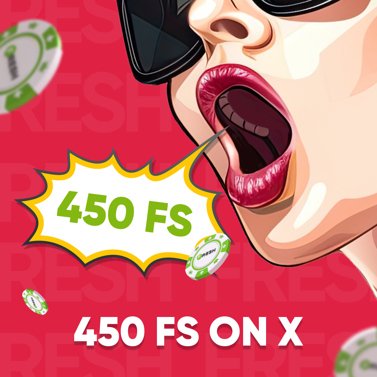 We'll give you 450 FS for a like and a repost! 🤩

If this post receives 15 likes and 5 reposts, we will publish a promo code for 30 FS in the Doors of Fresh game on 16 January at 2:00 p.m. (UTC).

FRESH — freshcasino.life/cfcb73947?&utm…