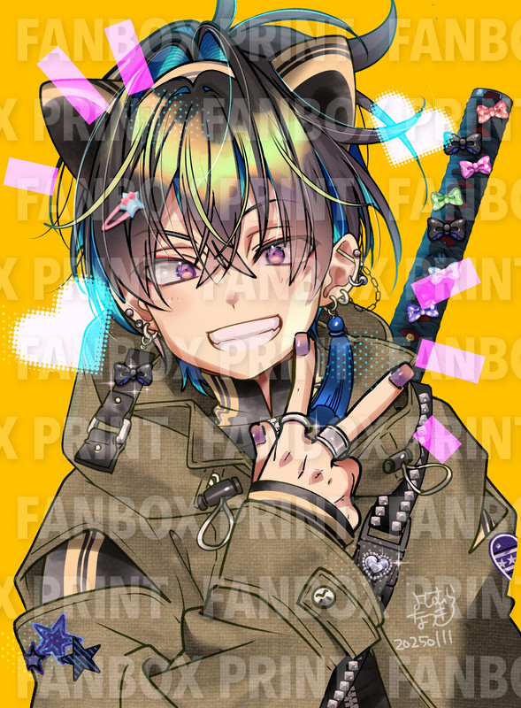 「1枚目緑「へび」プリント番号:PBGBVER2枚目黄号:UGPKAZSL判  /」|よしむらなつき「里見⭐️八犬伝REBOOT」13巻発売中&スパコミ・コミティア5/3~5参加のイラスト