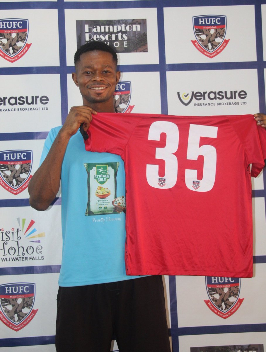 HERE WE GO!

COURAGE SIGNS.

We are glad to announce the signing of defender Courage Gbeve from Kings Palace FC. 

The Versatile defender joins us on a long-term deal following succesful negotiation with his club. 

Welcome Courage!