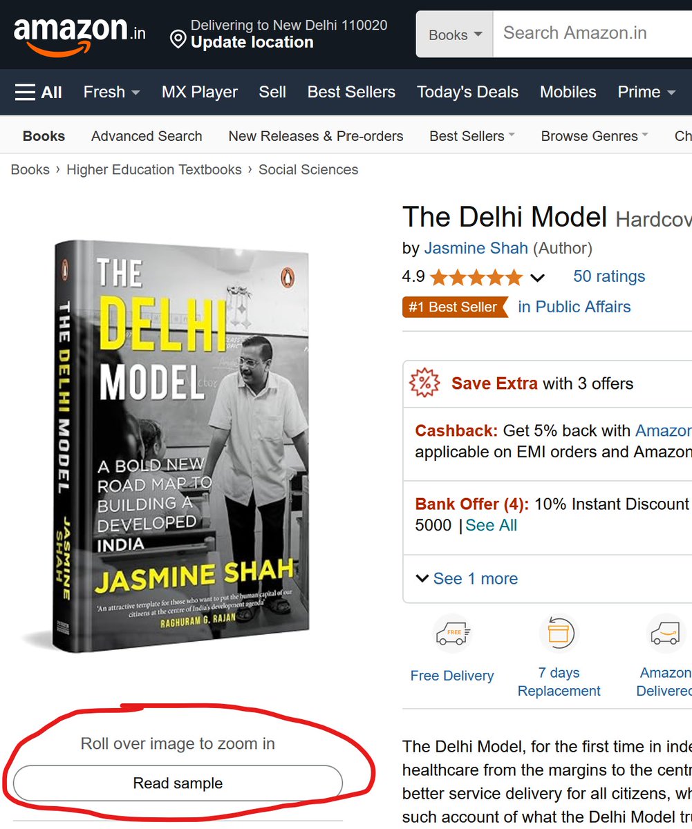 SHARE MAX

The 1st chapter of my book #TheDelhiModel is now freely accessible on Amazon. This chapter defines what the Delhi Model of governance is and how has it transformed Delhi in just 10 yrs.

Just click 'Read Sample' below the book image on Amazon: amzn.in/d/6rBaYcf