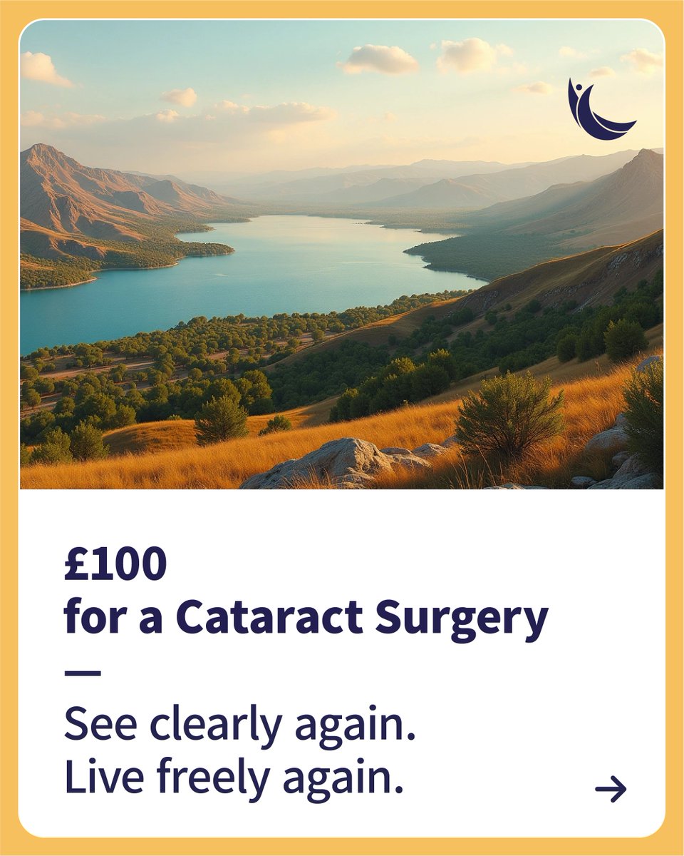IslamicHelp's tweet image. Make a resolution to change lives this New Year! ✨

Just £100 can restore someone&apos;s eyesight and bring clarity to their world. Your donation can make a difference. Donate today at islamichelp.org.uk/cataracts and help transform lives.