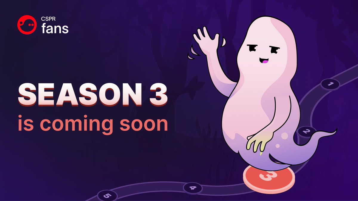 🚀 Exciting times ahead, #CasperFam!

The team is working hard behind the scenes on Season 3 of CSPR.Fans! We're gearing up for another engaging season full of challenges, tasks, games, and fun. 

We’ll share the official dates soon - stay tuned for updates!😉