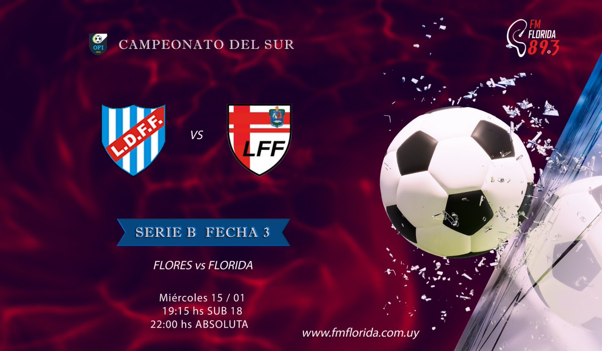 #HOY prendete a la <a href="/fmflorida89_3/">FMFlorida89.3</a> y acompaña  a las selecciones de Florida en su partido de visitante en Flores