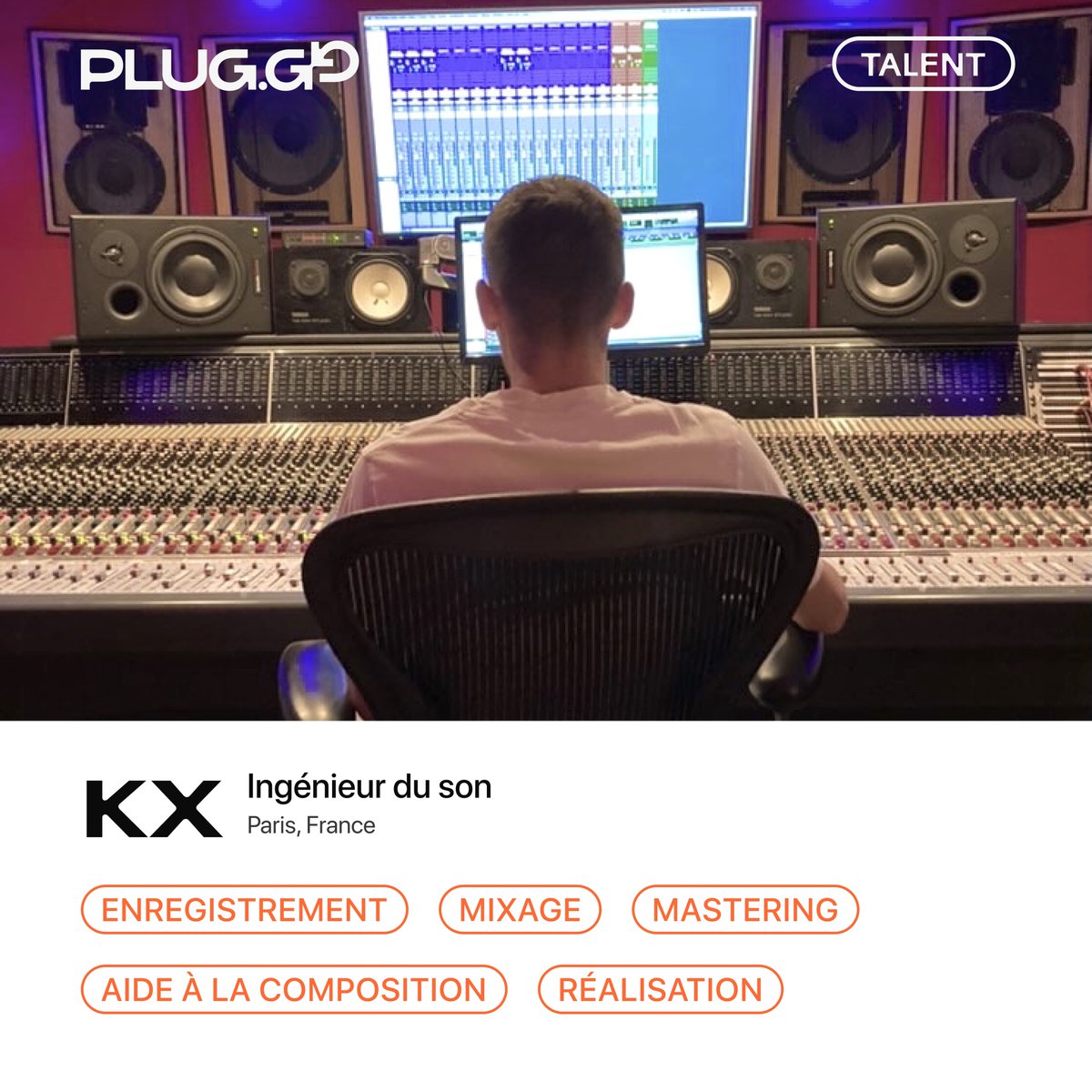 KX (<a href="/kxaumix/">KX</a>) est un ingénieur du son basé à Paris, dans son studio d'enregistrement à Bonne-Nouvelle. 

Retrouvez-le sur plug.gd pour vos projets d'enregistrement, mixage, et mastering.

👉 plug.gd/application/pr…