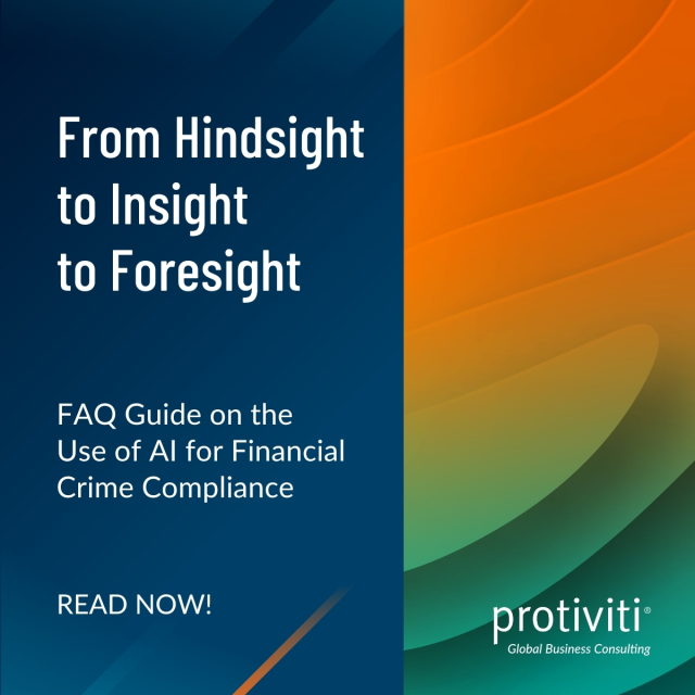 WalterKop's tweet photo. Protiviti's FAQ Guide on the Use of AI for Financial Crime Compliance is an up-to-date resource that answers AI and FCC questions and helps business leaders navigate through an ever-changing regulatory landscape. Read it now! https://t.co/OjAetg5YLm https://t.co/0v8BG6Dyyw