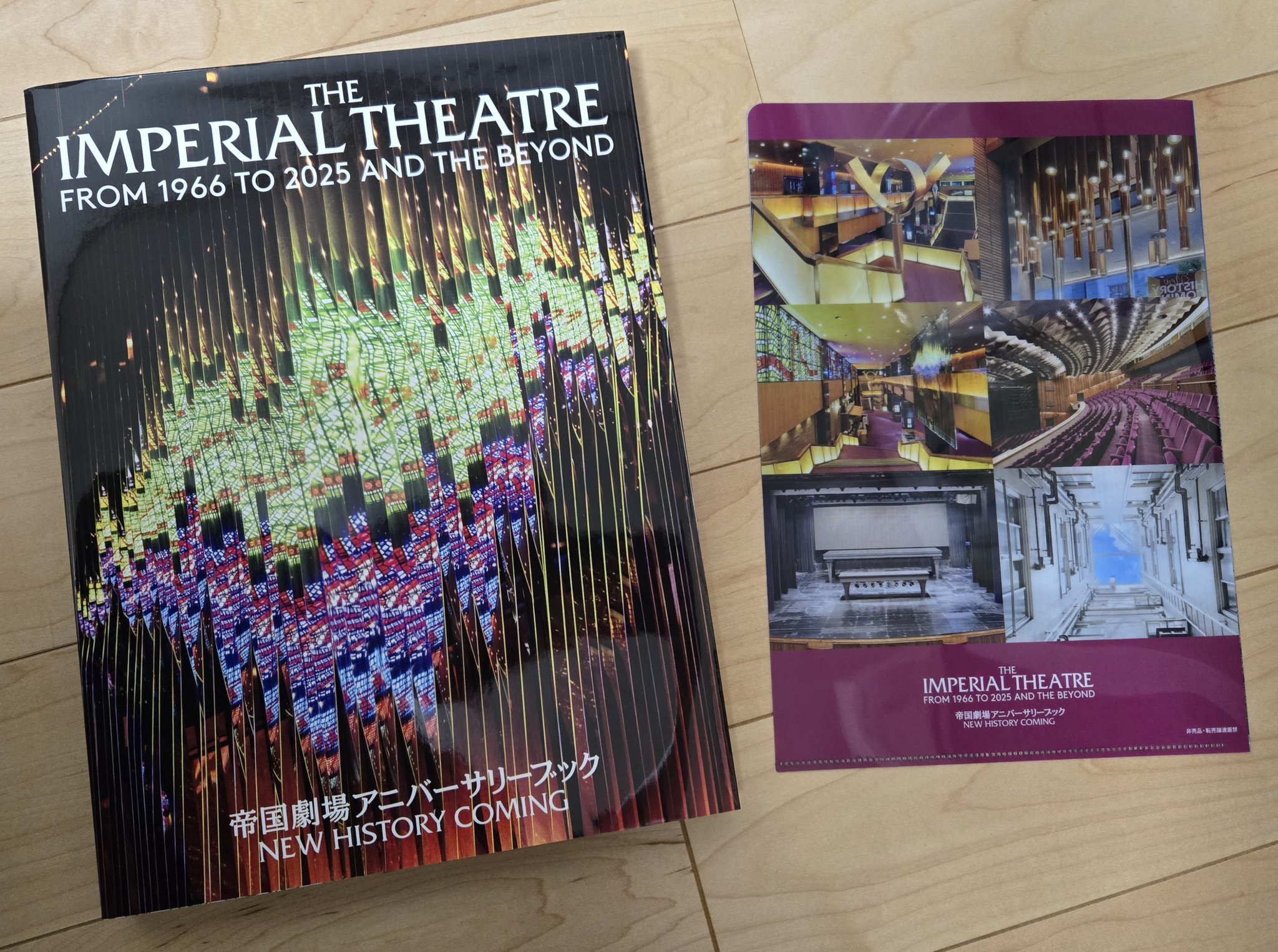 帝国劇場 アニバーサリーブック 帝劇購入 特典クリアファイル付