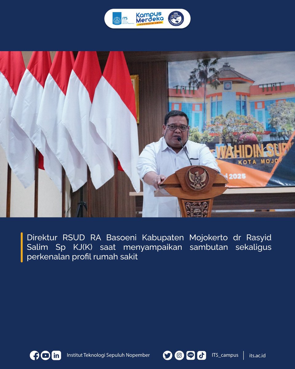 its_campus's tweet photo. di Kota Mojokerto dan RSUD RA Basoeni di Kabupaten Mojokerto sebagai Rumah Sakit Pendidikan Satelit.
Baca berita selengkapnya di https://t.co/faUnKisXYG
#ITSSurabaya
#ITSCampus
#ITSWorldClassUniversity
#Vivat
#FKKITS
#RSUD
#RumahSakitPendidikan
#SDGs3
#GoodHealthandWell-Being https://t.co/esc7fMIkM6
