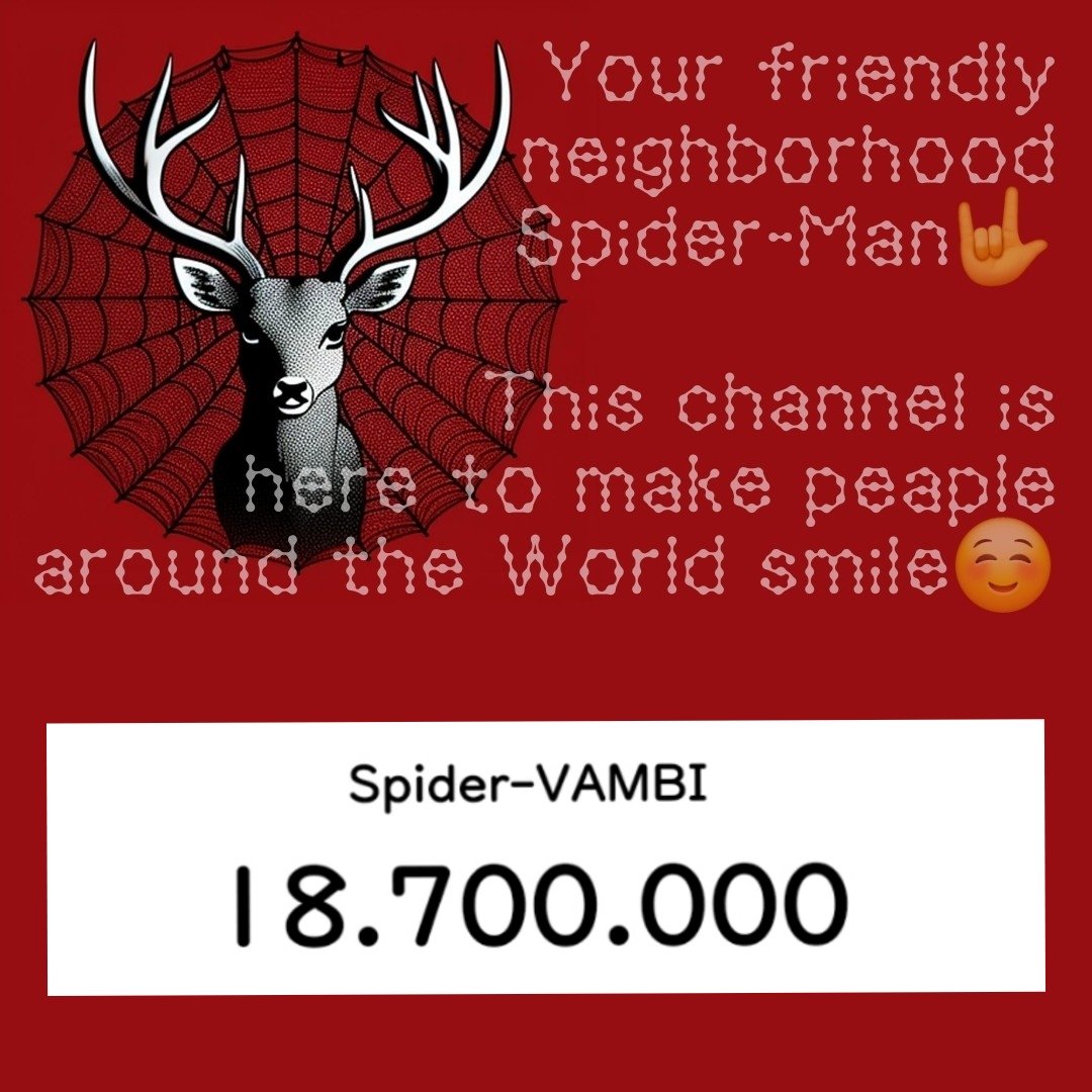 twill_No8's tweet photo. ✨Congratulations on 18.7 million subscribers to Spider-VAMBI !!✨

ヴァンビくんの努力の積み重ね
本当にすごいこと🌟
2025年もたくさんのおめでとうを伝えられますように🤟
@the_Vambi @HEROZZ_VAMBI 
#ヴァンビ #SpiderVAMBI https://t.co/jdWaDOJLJx