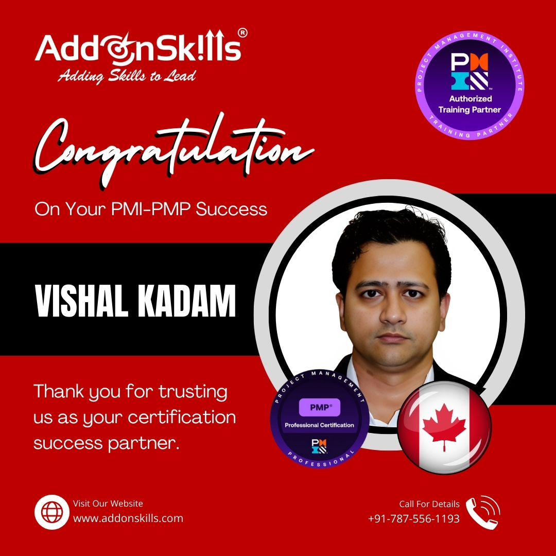 Kailash Upadhyay (@kailashdamodar) on Twitter photo 🎉 **Congratulations to Vishal Kadam on Achieving PMP Certification!** 🎉
We at <a href="/addonskills/">Addon Skills®</a> are thrilled to announce that Vishal Kadam, one of our esteemed alumni, has successfully earned the prestigious #PMP Certification! This incredible achievement is a testament to his 🎉 **Congratulations to Vishal Kadam on Achieving PMP Certification!** 🎉
We at <a href="/addonskills/">Addon Skills®</a> are thrilled to announce that Vishal Kadam, one of our esteemed alumni, has successfully earned the prestigious #PMP Certification! This incredible achievement is a testament to his