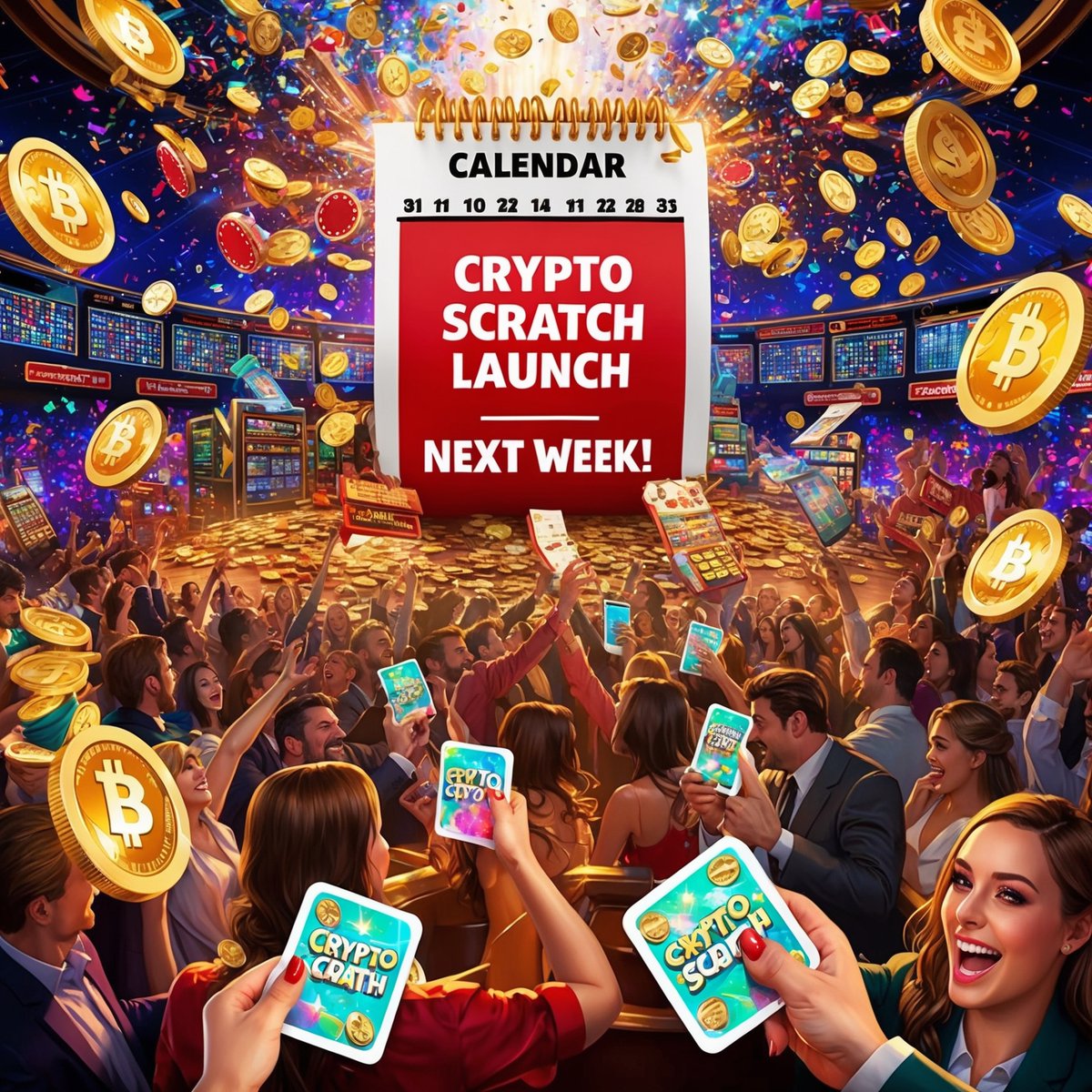 🚀 The Countdown Begins!

We’re thrilled to announce that the official launch of Crypto Scratch is just around the corner - happening next week 🎉

🪙 Get ready to dive into the ultimate blockchain-powered scratch card experience. With thrilling games, big prizes, and endless