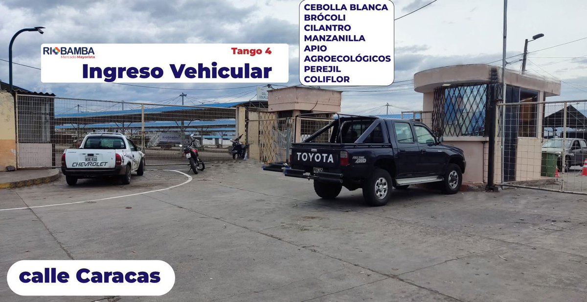 MercadoRiobamba's tweet photo. ¡Buenas noticias para nuestros productores!
Desde este viernes 17 de enero, reabrimos el acceso vehicular por la calle Caracas (Tango 4) de 4:00am a 9:00am, gracias al apoyo de las cooperativas de taxis y camionetas. @MuniRiobamba @seguidores https://t.co/t0sxupBk3p