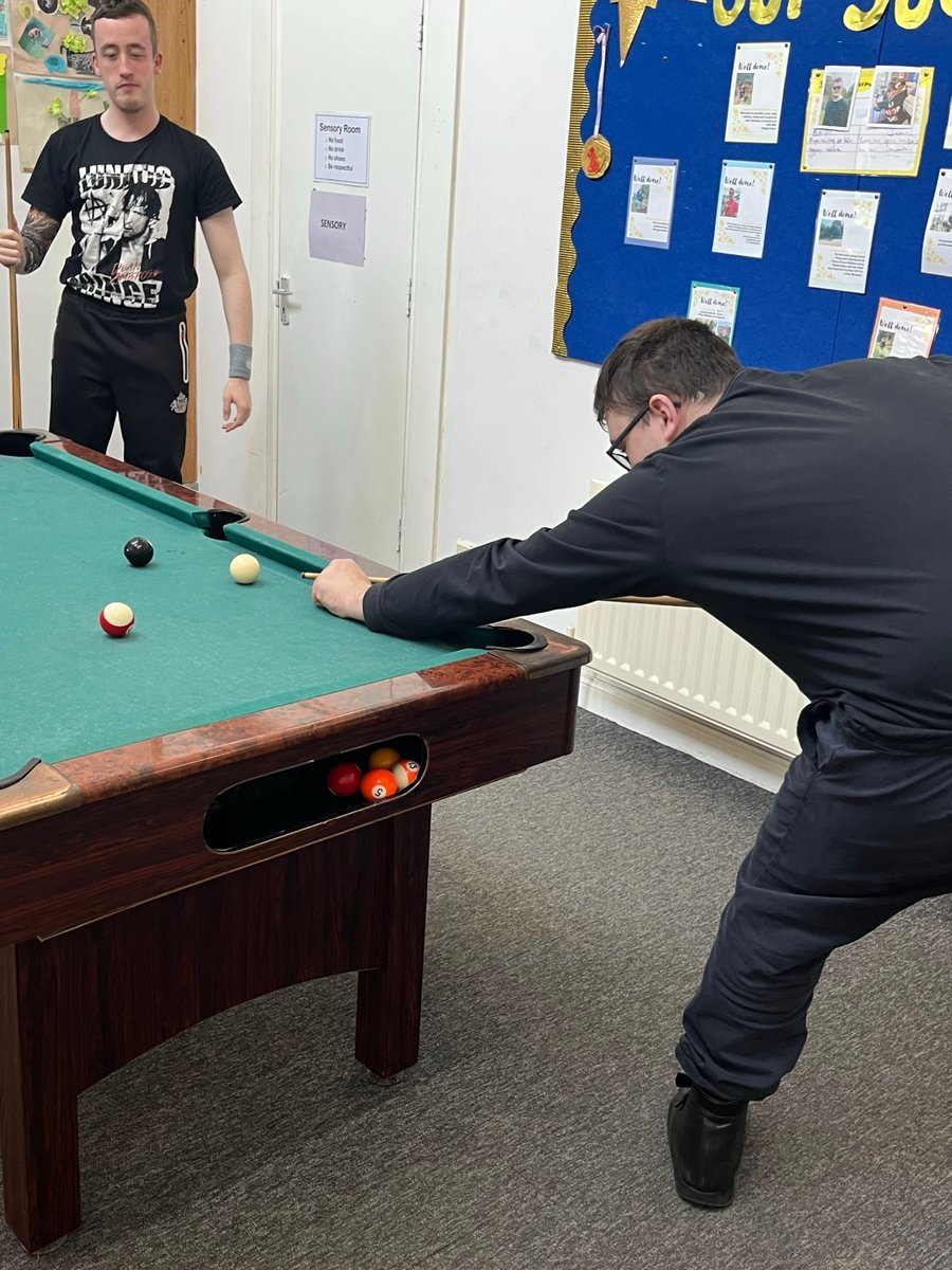 Shooting some pool at Liberton Brae! 🎱✨