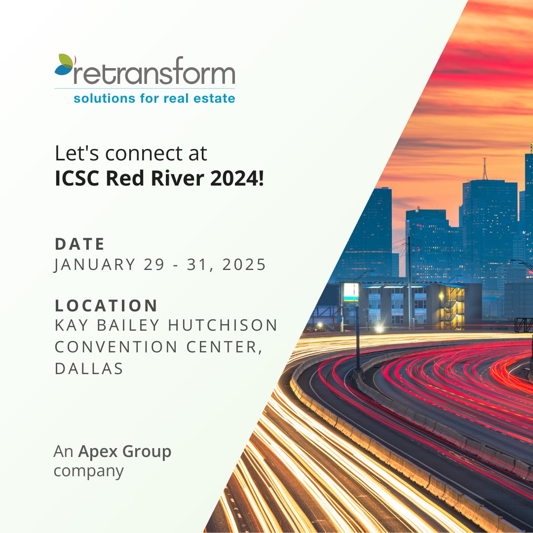 🌍 We’re attending the ICSC Red River event – let’s meet! 
 
Discover how our data-driven solutions can support all your business portfolio needs. 
 
#Retransform #ICSCRedRiver #ICSC2025 #Marketplace #RealEstate