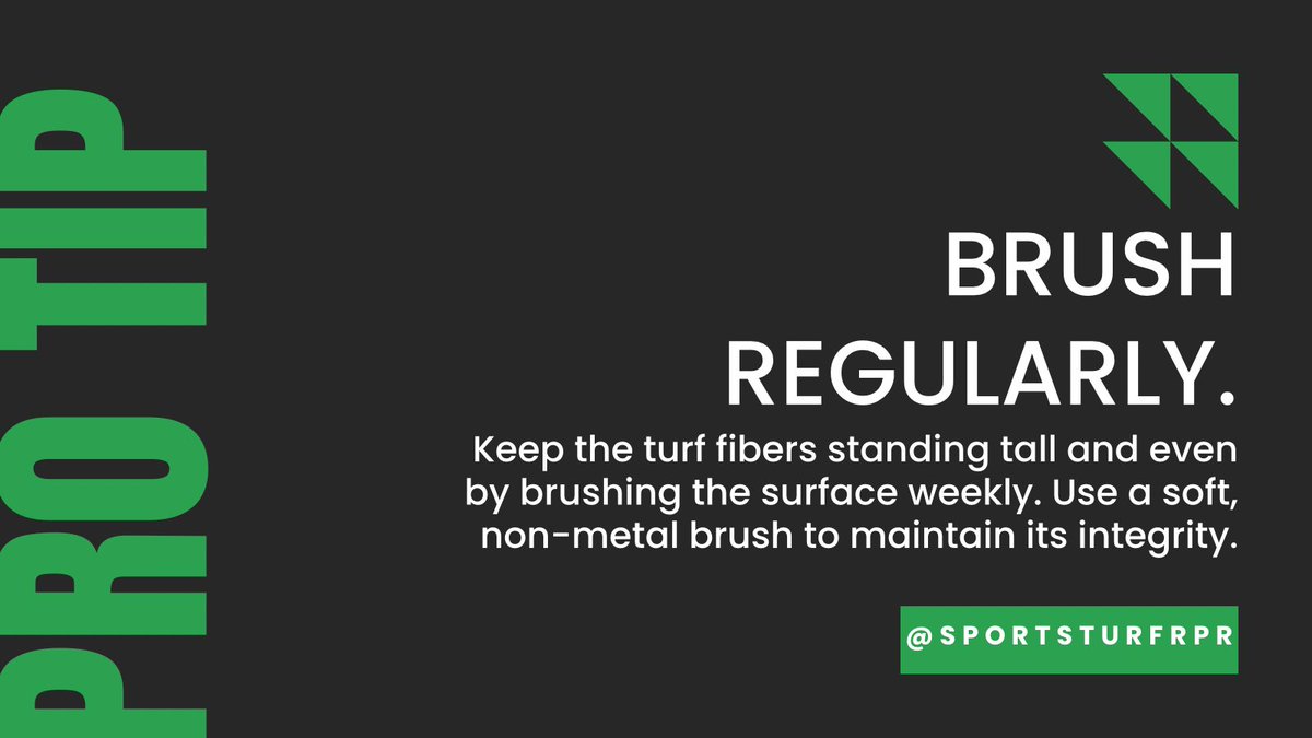 Brushing your turf isn’t just about looks—it’s about performance and safety. It redistributes infill, keeps fibers upright, and maintains an even playing surface. This extends the life of your field, enhances playability, and helps prevent injuries. Keep your turf game-ready!