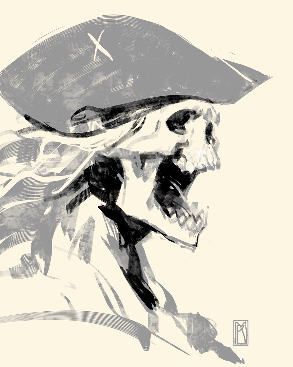 inkgnition's tweet photo. Quick pirate themed sketch in Procreate. #blazonstone https://t.co/hjpCEWGLVJ