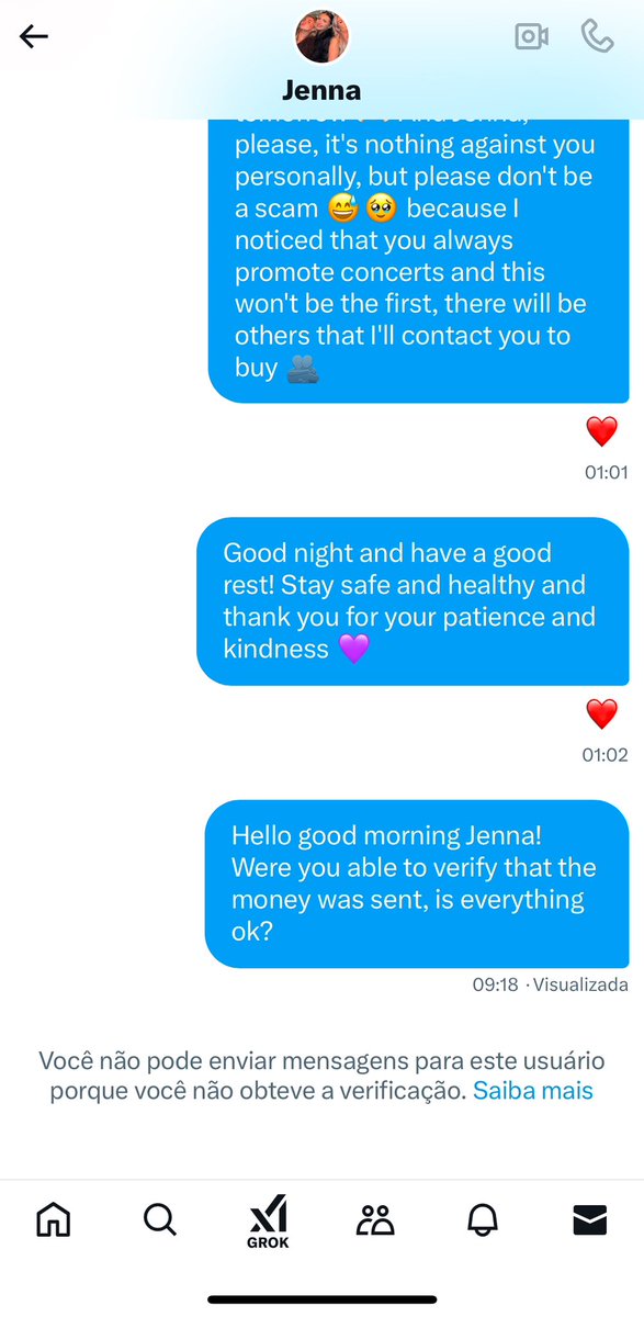 amesma_monica's tweet photo. @BTSinmyveins This bad character Jenna is a scam selling tickets to the Gala des Pieces Jaunes! I was honest and paid and she blocked me on DM! Please don't fall for this person's lie like I did! Now I have no ticket and no money to see J-Hope 🥹
#GalaDesPiecesJaunes https://t.co/Z7Wmm7wLjU