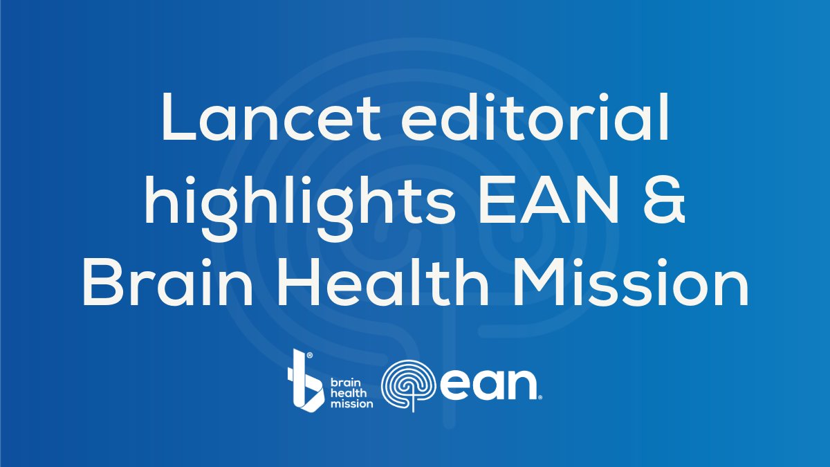 European Academy of Neurology (@eaneurology) on Twitter photo đź§ <a href="/TheLancetNeuro/">The Lancet Neurology</a> highlights the urgent need to prioritise brain health globally in its December 2024 editorial, citing EAN's Brain Health Mission as a positive step forward.
đź”—More details here: ow.ly/XRLG50UGLC1
#BrainHealth #EANeurology #Neurology #BrainHealthMission đź§ <a href="/TheLancetNeuro/">The Lancet Neurology</a> highlights the urgent need to prioritise brain health globally in its December 2024 editorial, citing EAN's Brain Health Mission as a positive step forward.
đź”—More details here: ow.ly/XRLG50UGLC1
#BrainHealth #EANeurology #Neurology #BrainHealthMission