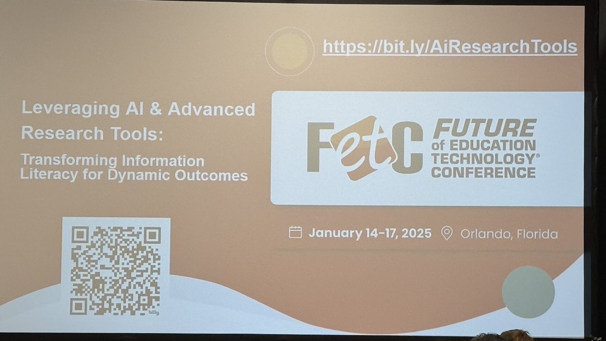 #FETC2025 
Learning about AI, copyright, and student work. 🎤