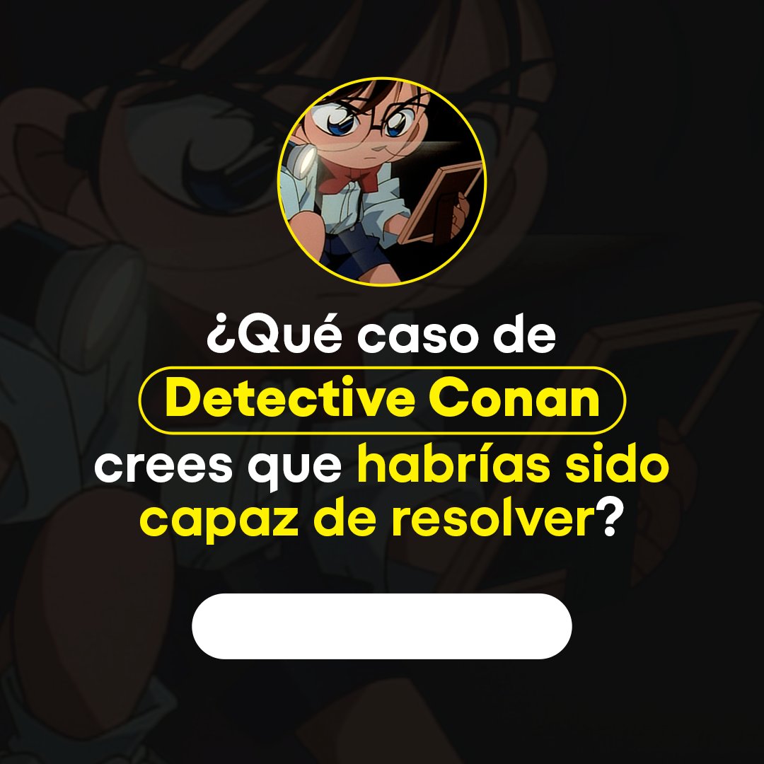También vale ninguno como respuesta😜
No te pierdas el especial Los casos especiales de #DetectiveConan en #PlutoTV, los miércoles a las 22.00 📺