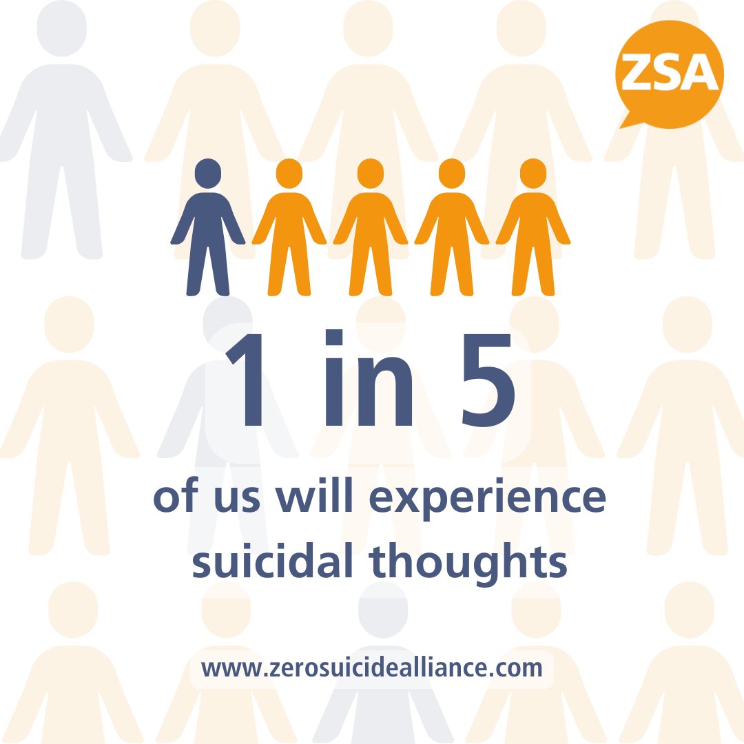 Zer0Suicide's tweet photo. 1 in 5 of us will experience suicidal thoughts.

Basic knowledge and skills around suicide awareness and prevention could help you know what to say and do. You never know when might need it 👇

https://t.co/rjTvgRlHrd

#SuicideAwareness #SuicidePrevention https://t.co/iTtGkWK0PG