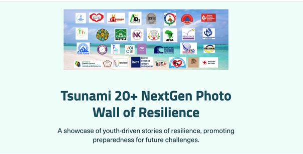 #Humphreyalum Novil Wijesekara marked 20 years since the 2004 tsunami with “Tsunami 20+ NextGen Photowall of Resilience,” featuring 62 powerful stories and empowering 50 youth leaders in disaster risk reduction &amp; advocacy. 
Learn more: loom.ly/806BuWw
