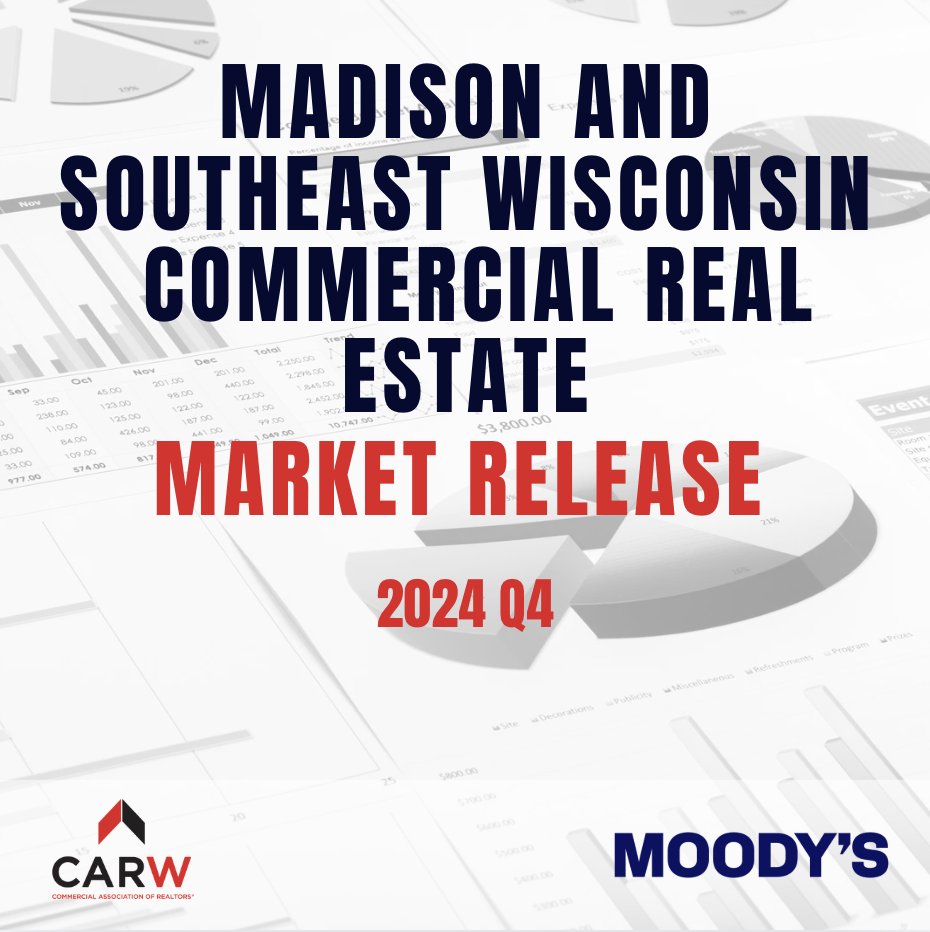 The CARW / Moody’s 2024 Q4 Southeastern Wisconsin and Madison Commercial Market Numbers are now available.  Check them out and see how the Commercial Real Estate Industry rounded out the year here: carw.com/q4-2024-southe…