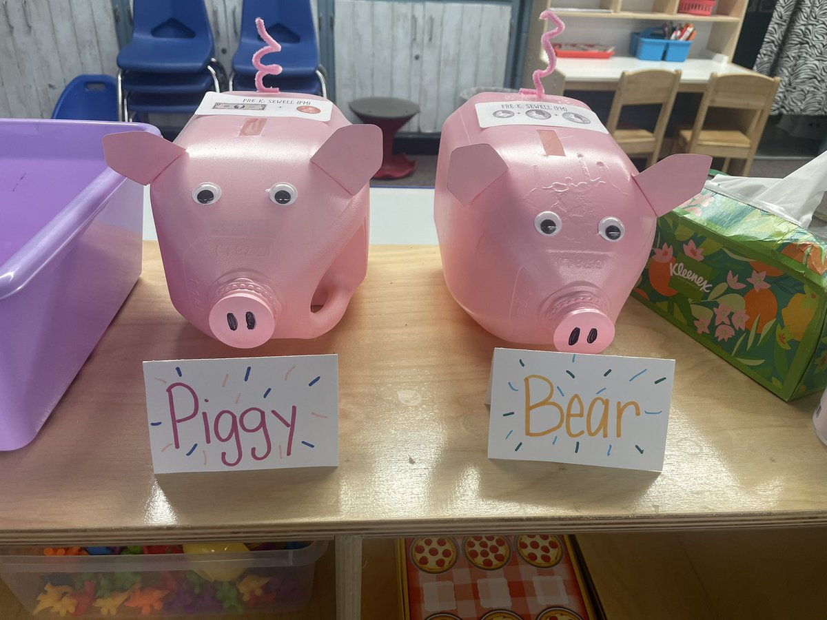 💰 Penny Wars Has Begun 💰 Here are my classes pig names. 🐷 They have a positive pig and a negative pig 🐷  <a href="/Rosehill512/">Rosehill Elementary</a>  <a href="/theSMSD/">SM School District</a>