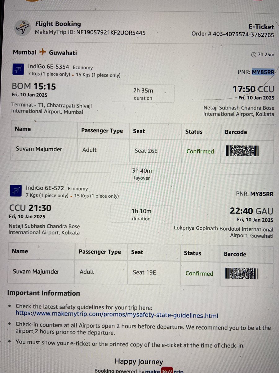 suvaaaam's tweet photo. @IndiGo6E flew from Mumbai to Guwahati , was a connecting flight . I would praise Indigo for replacing my Damaged luggage in no time . Unfortunately there were heavy internal damages , my expensive perfume   broken and leaked all over , stained my clothes. https://t.co/BBb4CdkoKW