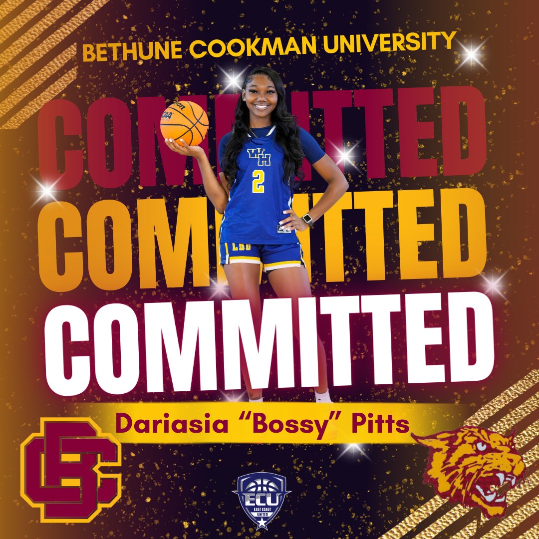 I am truly blessed and thankful for this opportunity, I'm extremely excited to start my journey here at Bethune Cookman University to continue my career. Thanks for my village couldn't have done it without any of you❤️. #HailWildCats #Committed ❤️💛🐯.