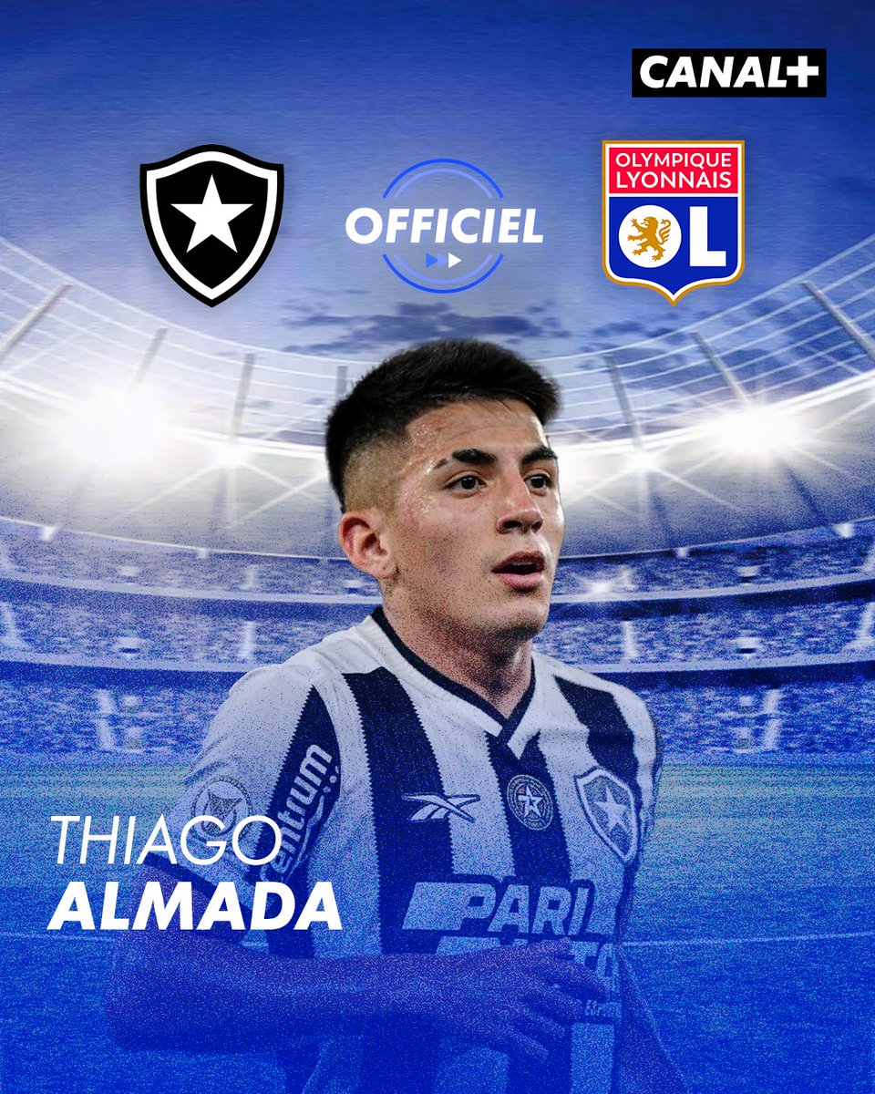 Thiago Almada rejoint l'Olympique Lyonnais ! 🦁

L'Argentin arrive sous forme de prêt gratuit en provenance de Botafogo 🇦🇷