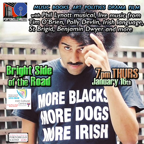 MyICCLondon's tweet photo. Tune in Thu 16 Jan 7pm for #BrightSideOfTheRoad on @PortobelloRadio!
🎶Grammy-winner Tim O’Brien
📚Polly Devlin
🎭Pádraig O'Loingsigh @culturetown on #IrishFilm Báite + Phil Lynott musical
🎨Bernard Canavan exhibition
📚Brian O’Connor on Aogán Ó Rathaille
https://t.co/VVTjanQB6M https://t.co/4oLFGRT92L