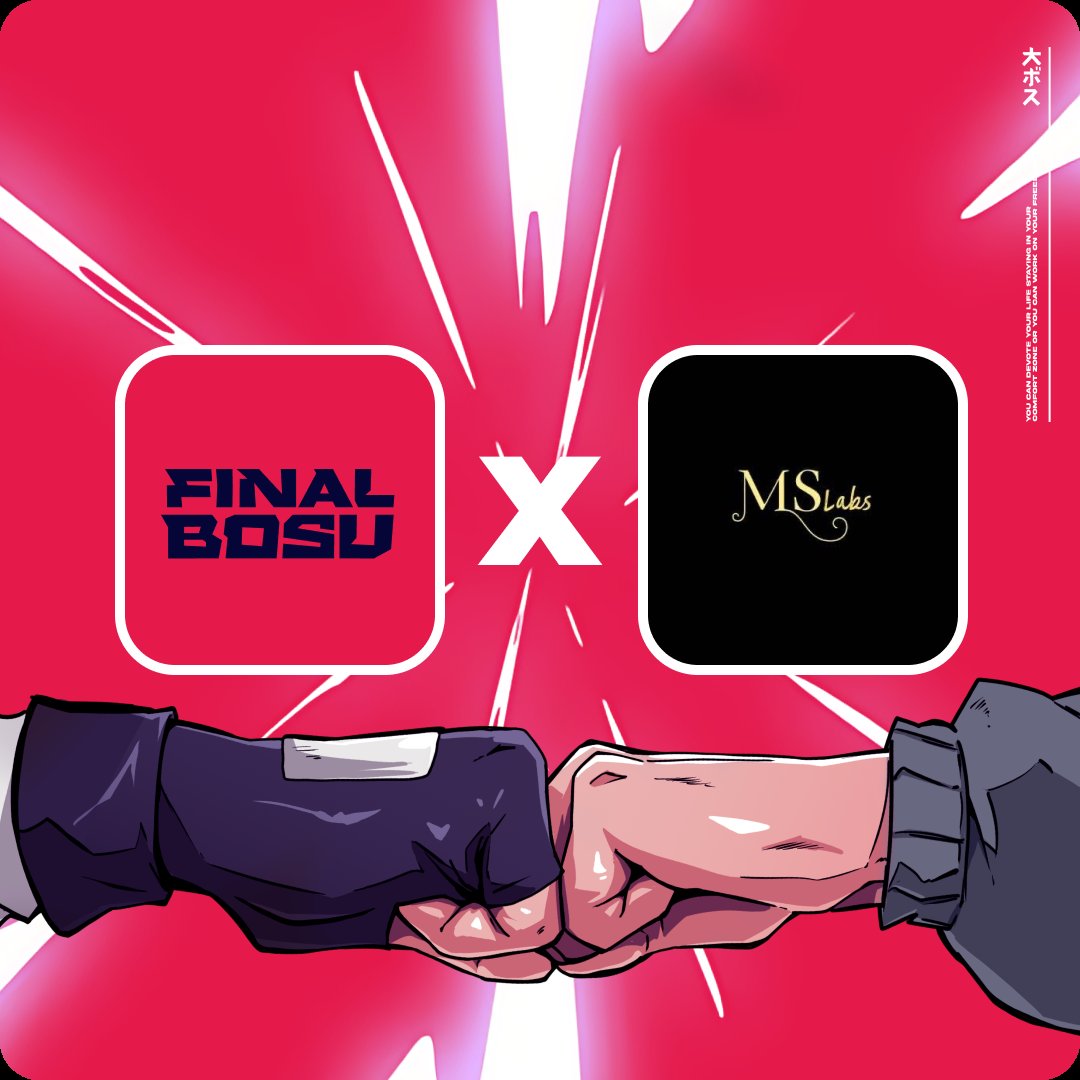 The_MSlabs's tweet photo. We are Delighted to announce our collaboration with @finalbosuX 

More info in our dc ⬇️ https://t.co/fPhaTAhG7p
