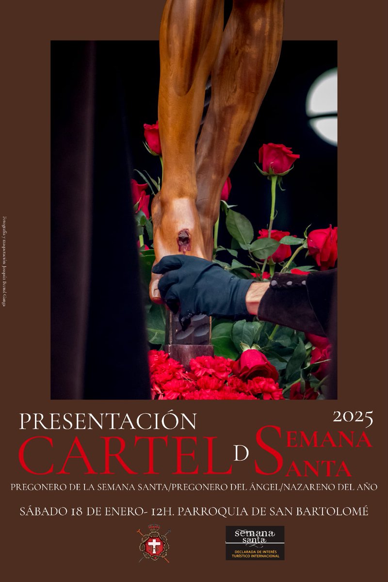 Este año estamos muy felices de que la protagonista del cartel de #SSantaMurcia 2025 sea la <a href="/Cofradia_Fe/">Cofradía_Fe</a>  y convocamos a cofrades, amigos y murcianos nazarenos a vernos en la Parroquia de San Bartolomé el próximo sábado 18 a las 12 h para compartir este ilusionante momento.