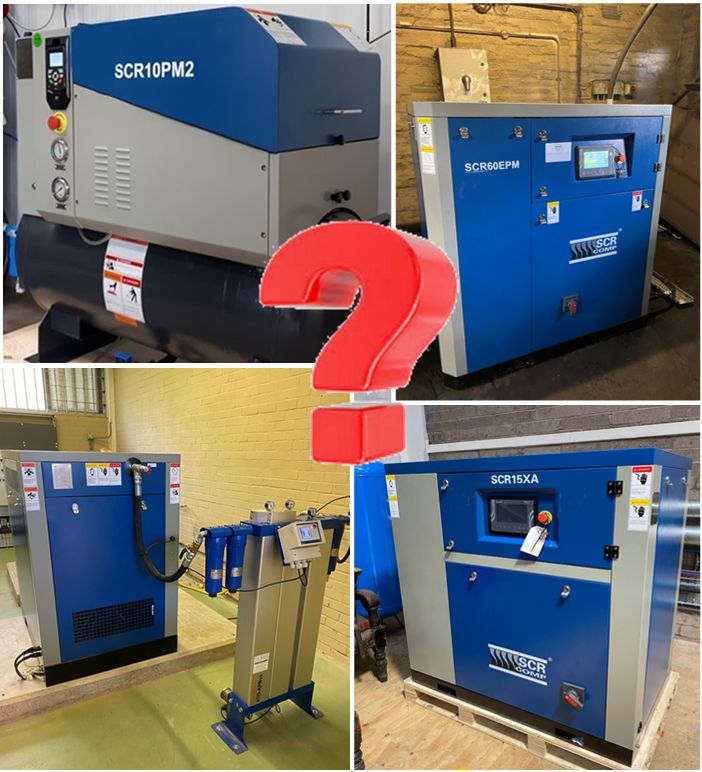 We did a very unscientific straw poll on why you WOULDN’T buy an SCR air compressor: 
 *   I’ve always bought XYZ compressors (Inertia)
 *   I don’t need one. I’ve had this one for 15 years (Missed opportunity for energy savings.)
 *   Compressors should be red, not blue. (Um???)