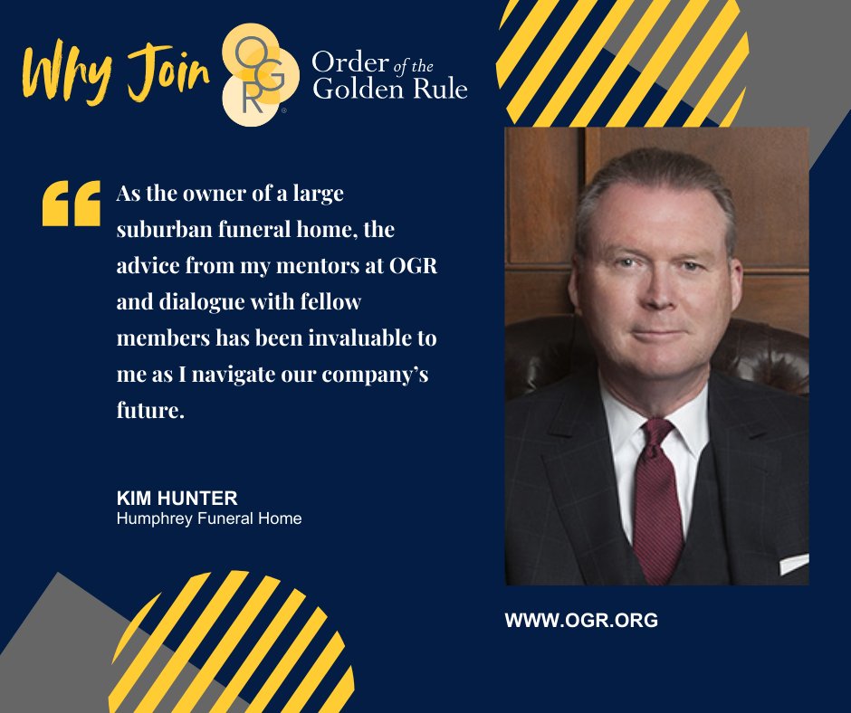 Why join OGR? #OGR offers connections across the #funeral profession that are invaluable as you plan for the future of your #FuneralHome. Learn more at ogr.org #FuneralDirectors #FuneralLeaders #FuneralService